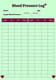 Blood Pressure Tracker Medical Report Sheet - Clean Healthcare Template for Patient Monitoring and Wellness Management 1