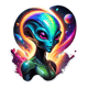 25 Martian Mix UFO Sticker Collection - GlossEdge Collective Space Alien & UFO Themed Digital Stickers for Creative Projects 5