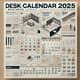 Desk Calendar 2025 - Business Layout Design - Professional Editable Planner for Efficient Office Scheduling 5