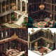 Towering Grand Library Pixel Scene - Isometric Pixel Art Environment for Game Developers and Digital Creators 5