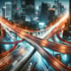 Vehicle Traffic City Timelapse - Cinematic Aerial Time-Lapse Video for Dynamic Urban Storytelling and Creative Projects 5
