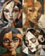 Earthy Toned Cubist Portrait of a Young Girl - Expressive Cubist Portrait Art for Contemporary Decor and Creative Projects 4