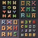 Pixel Art Alphabet Letter Set - Retro Pixel Typography for Creative Pixel Art Projects and Game Design 5