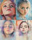 Soft Expressionistic Portrait of a Young Girl - Subtle Expressionistic Portrait Art for Emotional and Artistic Spaces 4