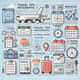 Travel Tips Infographic - Booking Steps & Travel Advice - Clear Visual Guide for Travelers and Content Creators 3