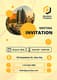 Navy Yellow Meeting Invitation Design - Sleek Business Event Invitation Templates for Professional Communication and Impact 3