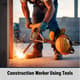 Construction Worker Using Tools - Cinematic Stock Video for Business and Industrial Projects 4