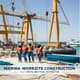 Marina Worksite Construction - Dynamic Business & Technology Stock Video for Industrial Projects and Marketing 5