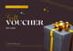 Dark Gold Charm Modern Gift Voucher - Elegant Virtual Certificate for Business & Personal Rewards 2025 4