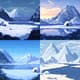 Icy Tundra with Frozen Lakes Pixel Art - Immersive Pixel Landscapes for Game Developers and Digital Creators 4