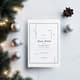 Blue White Modern Xmas Eve Invite - Sleek Holiday Invitation Design for Stylish Seasonal Celebrations 6