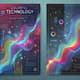 Colorful Technology Abstract Poster Design - Vibrant Tech-Inspired Wall Art for Modern Spaces and Creative Environments 4