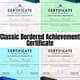 Classic Bordered Achievement Certificate - Timeless Editable Templates for Professional & Educational Recognition 6
