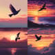 Bird Flying at Sunset Pixel Animation - Vibrant Pixel Art Animation for Indie Games and Creative Projects 3