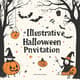 Black Orange Illustrative Halloween Party Invitation - Creative Spooky Design for Festive Event Announcements 6