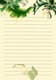 Tropical Leaf Watercolor Note Paper - Elegant Office Stationery Templates for Professional & Creative Use 3