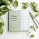 Clean Plate Minimalist Green Meal Planner - Streamlined Nutrition Organizer for Healthy Lifestyle and Meal Prep Efficiency 6