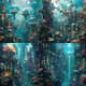 Aquapolis Crystal Dome Metropolis Concept - Futuristic Environment Concept Art for Creative Visionaries 4
