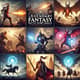 10 Legendary Fantasy Battle Prompt Bundle - Cinematic AI Video Prompts for Epic Storytelling and Creative Productions 1