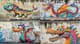 Playful Cartoon Dragon Graffiti - Vibrant Street Art Characters for Urban Creatives and Visual Storytelling 3