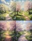 Spring Forest Path - Serene Landscape Art for Tranquil Nature Decor and Creative Spaces 1