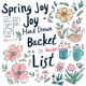 Spring Joy Hand Drawn IG Bucket List - Creative Vision Map Planner for Goal-Driven Organizers and Social Media Enthusiasts 4