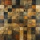 Cubist Abstract Grid - Muted Earth Tones - Contemporary Abstract Expressionism Art for Modern Interiors and Creative Spaces 1