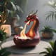 Dragon Incense Burner - 3D Printable Mythical Sculpture for Creative Makers and Decor Enthusiasts 5