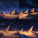 Mystical Desert Pixel Scene with Pyramids - Vibrant Pixel Art Landscapes for Creative Projects and Game Design 3