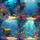 Retro Underwater Level with Coral - Immersive Retro Pixel Art Scene for Game Developers and Creative Projects 2025 5