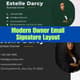 Modern Owner Email Signature Layout - Sleek Business Email Signature Template for Professional Branding and Clear Communication 4