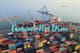 Aerial Drone View of Container Port - Cinematic Stock Video for Sports, Fitness & Vehicle Projects 3