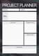 Grey Blocks Project Organizer Sheet - Streamlined Task Management for Professional Project Planning 3