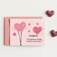 Modern Illustration Valentine's Day Postcard - Chic Romantic Card Design for Heartfelt Messages and Seasonal Greetings 1