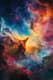 Colorful Nebula Wall Art - Vibrant Cosmic Space Decor for Modern Interiors and Creative Ambiances 5