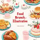 Food Brunch Illustrative Party Invitation - Vibrant Food-Themed Brunch Invitation for Creative Hosts and Event Planners 4
