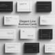 Elegant Line Business Cards - Minimal Monochrome Collection - Sleek Professional Templates for Impactful Branding and Networking 1