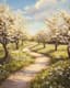 Spring Forest Path - Serene Landscape Art for Tranquil Nature Decor and Creative Spaces 6