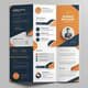 Business Trifold Brochure Template Corporate Layout - Clean Professional Marketing Design for Agencies and Businesses 1