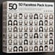 50 Faceless Pack Icons - Minimalist Vector Icons for Modern UI and Branding Projects 5