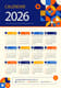 2026 Calendar Flyer & Poster Template - Modern Marketing Layouts for Business and Promotional Use 1
