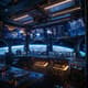 OrbitCommand 360 Space Control Hub - Futuristic Technology Concept Art for Designers and Sci-Fi Creators 5