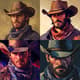 Rugged Cowboy with Hat Pixel Art - Vibrant Pixel Portraits for Game Developers and Digital Creators 1