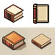 Classic Book Pixel Icon - Retro Pixel Art Avatar and Icon for Digital Creators and Game Developers 3