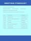 Blue White Meeting Itinerary Template - Professional Business Presentation for Clear Meeting Agendas and Effective Communication 1