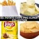 82+ Potato Chips PNG Clipart Collection - Vibrant Food & Beverage Illustrations for Creative Designs and Marketing Projects 1