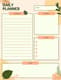 Peach Abstract Daily Canvas - Contemporary Abstract Planner for Daily, Weekly & Monthly Organization 1