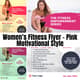 Women's Fitness Flyer - Pink Motivational Style - Dynamic Brochure Template for Fitness Brands and Health Campaigns 3