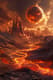 Volcanic Alien Planet - Cinematic Sci-Fi Landscape Art for Futuristic and Creative Projects 5