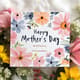 Happy Mother's Day Greeting Card Landscape - Elegant Floral Design for Heartfelt Mom Celebrations 4